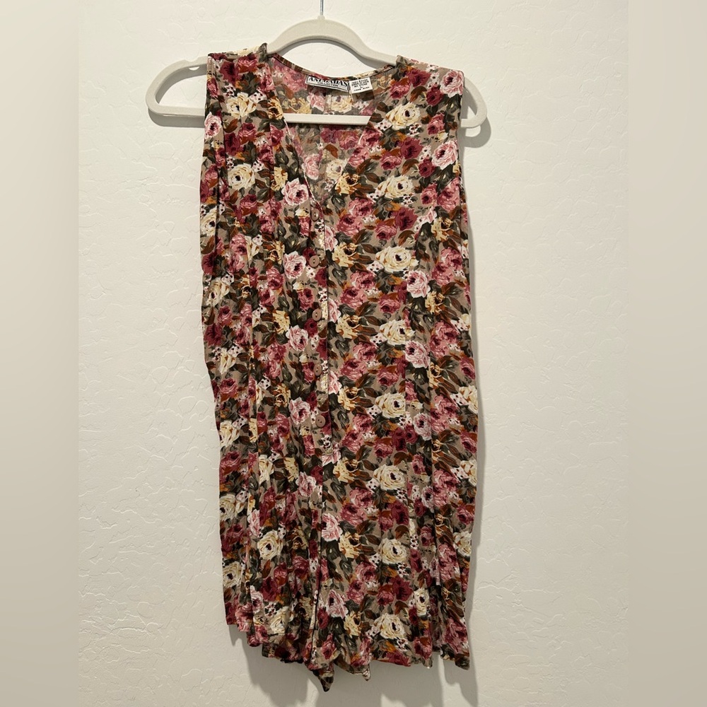 Vintage floral romper
